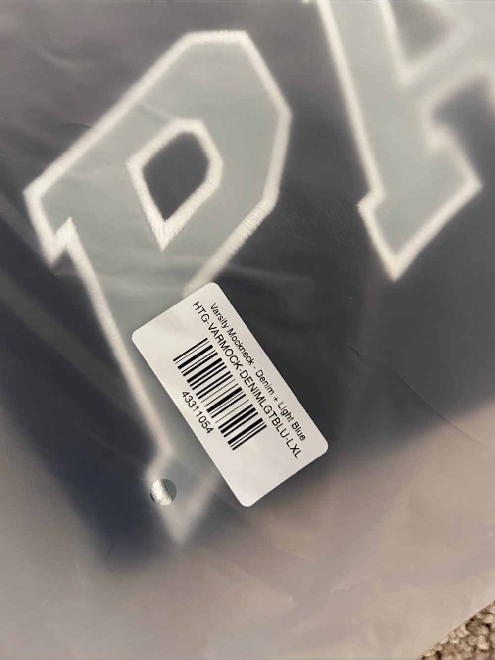 NWT PARKE 🏝️ SUMMERLAND DROP ☀️ Heritage Varsity Mockneck- Seabreeze- Size L/XL - Picture 6 of 14